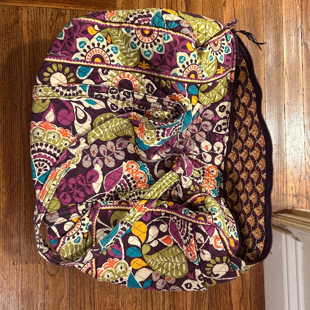 Vera Bradley Plum Crazy Large Duffel Bag